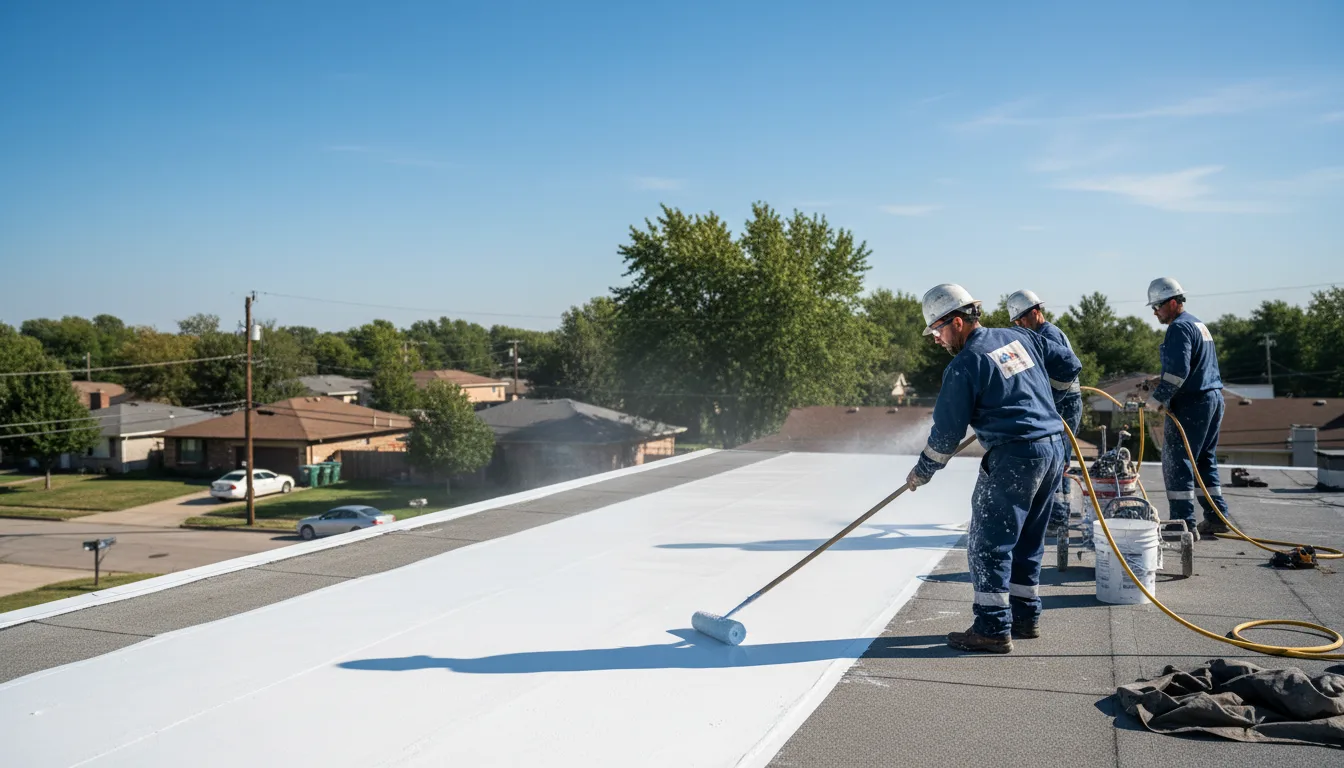 Commercial roof coating in Danforth, ME near me